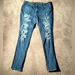 American Eagle Outfitters Jegging, Size: 10, Color: Denim